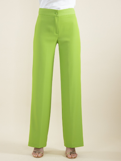 Immagine di Pantalone lampo davanti in crep pistacchio