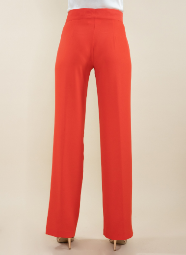 Immagine di Pantalone lampo davanti in crep papavero