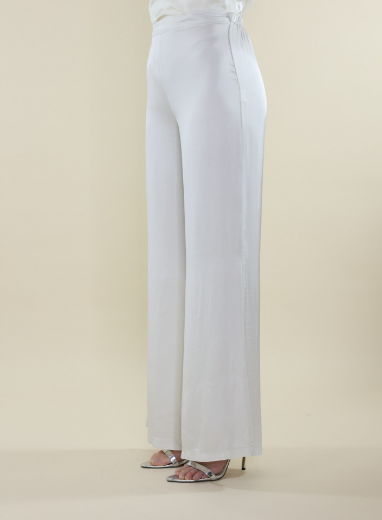Immagine di PANTALONE CON ELASTICO MISTO SETA