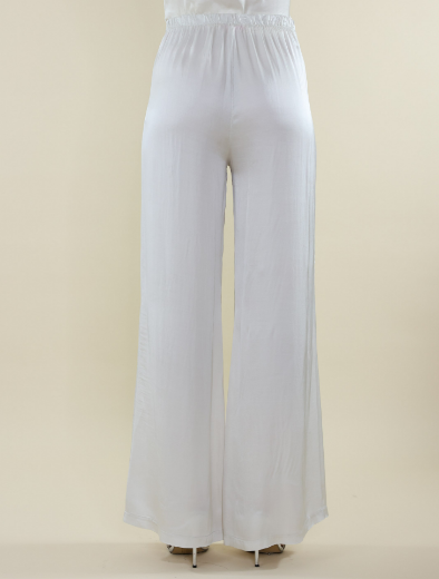 Immagine di PANTALONE CON ELASTICO MISTO SETA