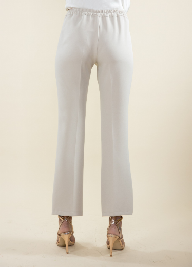 Immagine di Pantalone a zampetta con zip davanti gesso