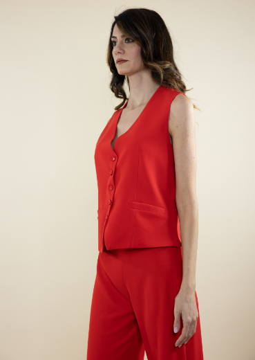 Immagine di GILET CON BOTTONI IN CADY SFODERATO