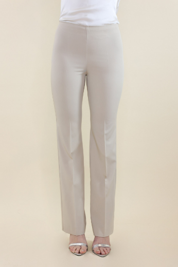 Immagine di Pantalone zampa con zip laterale sabbia