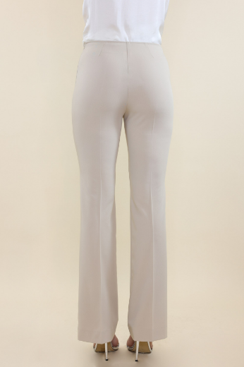 Immagine di Pantalone zampa con zip laterale sabbia