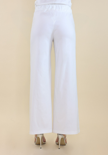 Immagine di Pantalone largo ampio con elastico bianco
