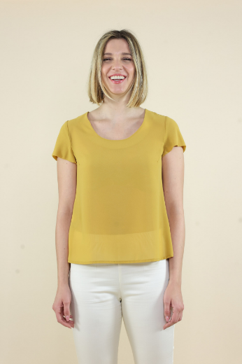 Immagine di Casacca slim in georgette sole