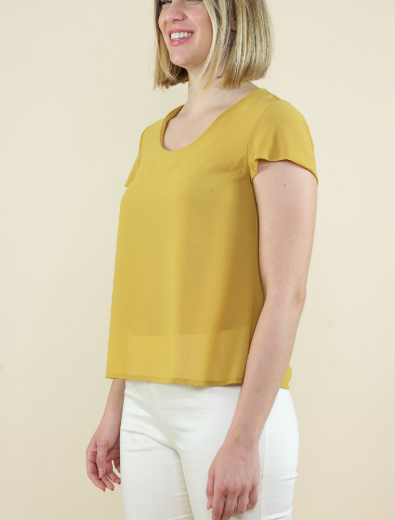 Immagine di Casacca slim in georgette sole
