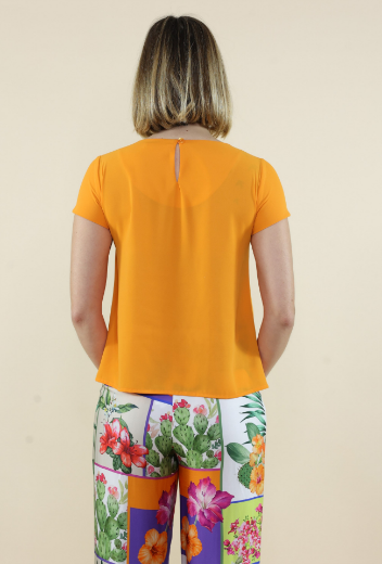 Immagine di Casacca slim in georgette arancio