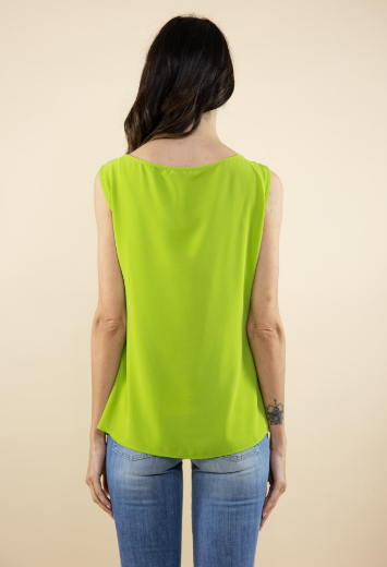 Immagine di Top in georgette con nodo pistacchio