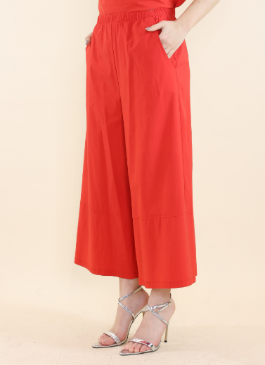 Immagine di Pantalone dropped con taglio rosso