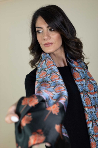 Stola fantasia liberty nappine a mano
