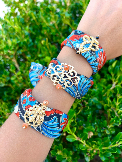Immagine di Braccialetto fantasia liberty e accessori