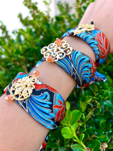 Immagine di Braccialetto fantasia liberty e accessori