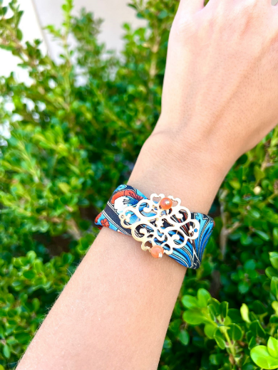 Immagine di Braccialetto fantasia liberty e accessori