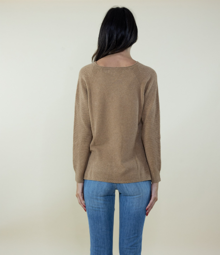 Immagine di MAGLIA SLIM CON TASCHE TRAMATA