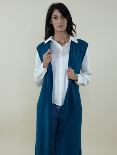 Immagine di Camicia in raso con colletto con sprono colore panna