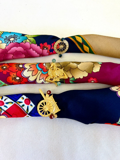 Immagine di Braccialetto patchwork folk e accessorio