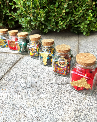 Immagine di Braccialetto patchwork folk e accessorio