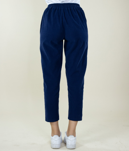 Immagine di PANTALONE VELLUTO COSTINE CON TASCHE