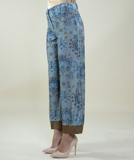 Immagine di Pantalone velluto fantasia barocco morris