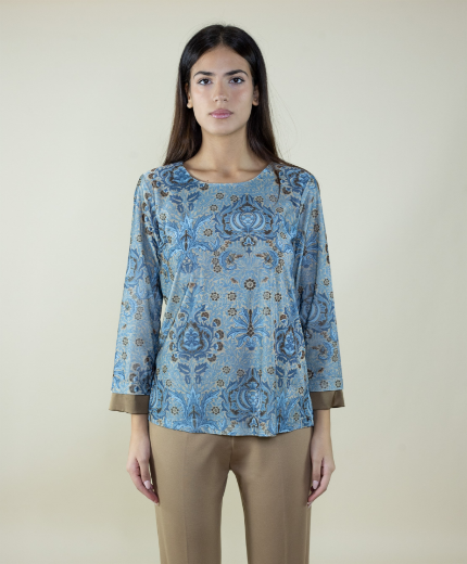 Immagine di Blusa velluto fantasia barocco morris