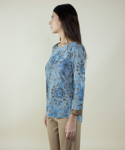 Immagine di Blusa velluto fantasia barocco morris