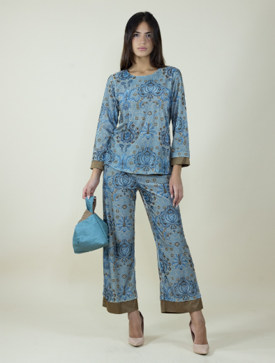 Immagine di Blusa velluto fantasia barocco morris