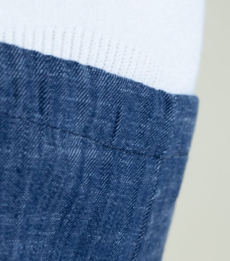 Immagine di PANTALONE CORTO ELASTICO  TESSUTO JEANS