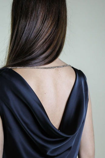 Immagine di TOP RASO COLLO PELLICANO E ACCESSORIO