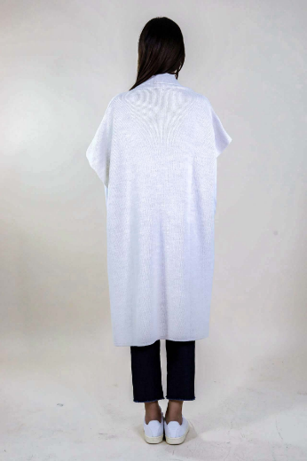 Immagine di GILET LUNGO CON SPACCHI E TASCHE