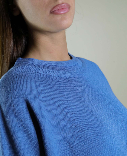 Immagine di MAGLIA GIROCOLLO A SCATOLA  MOTIVO COLLO