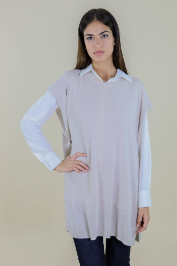 Immagine di CAMICIA CON COLLETTO E BOTTONI NASCOSTI