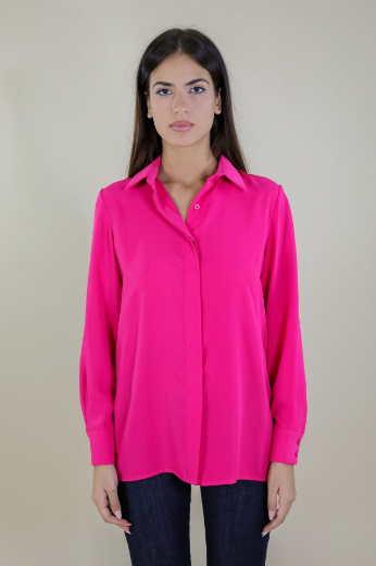 Immagine di CAMICIA CON COLLETTO E BOTTONI NASCOSTI