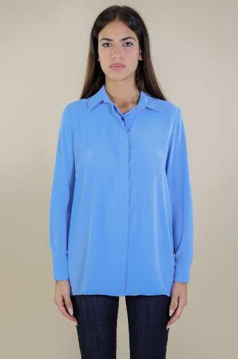 Immagine di CAMICIA CON COLLETTO E BOTTONI NASCOSTI