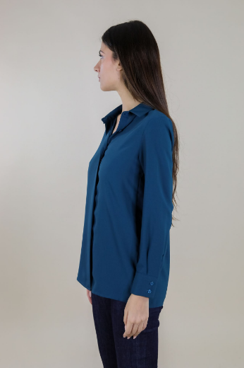 Immagine di CAMICIA CON COLLETTO E BOTTONI NASCOSTI