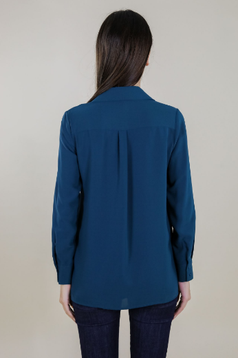 Immagine di CAMICIA CON COLLETTO E BOTTONI NASCOSTI