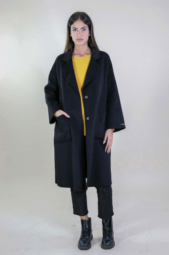 Immagine di CAPPOTTO CON REVERS TASCHE E CINTURA