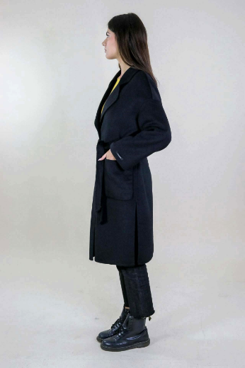 Immagine di CAPPOTTO CON REVERS TASCHE E CINTURA