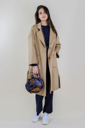 Immagine di CAPPOTTO CON REVERS TASCHE E CINTURA