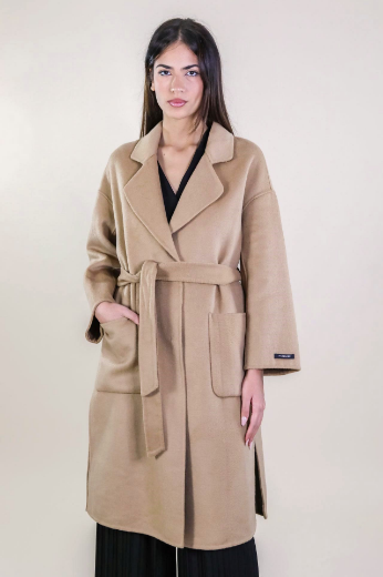 Immagine di CAPPOTTO CON REVERS TASCHE E CINTURA