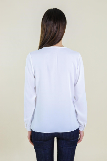 Immagine di CASACCA SLIM COLLO GIRO IN GEORGETTE