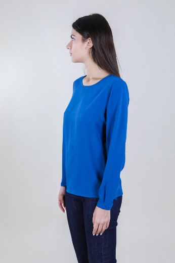 Immagine di CASACCA SLIM COLLO GIRO IN GEORGETTE
