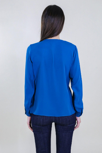 Immagine di CASACCA SLIM COLLO GIRO IN GEORGETTE