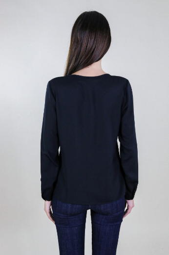 Immagine di Casacca slim collo giro in georgette