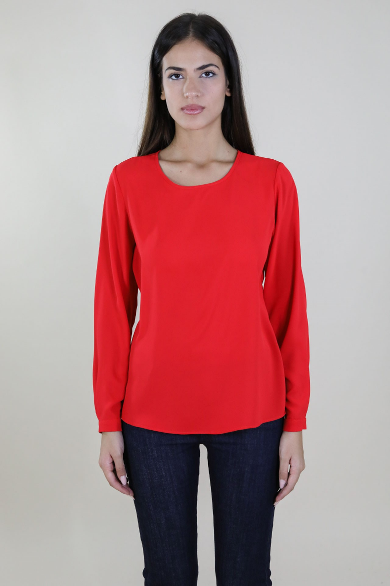 Immagine di Casacca slim collo giro in georgette