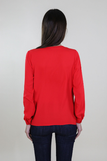 Immagine di Casacca slim collo giro in georgette