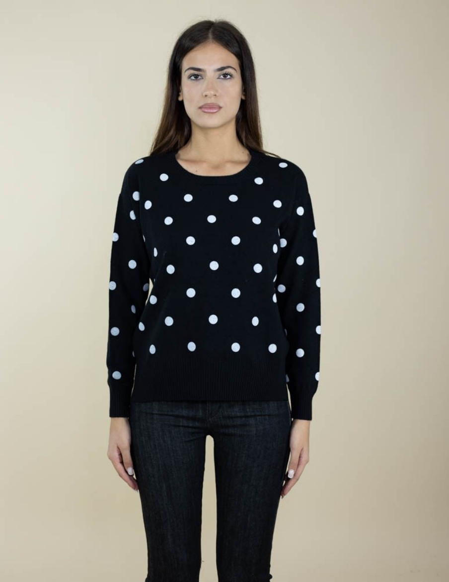 Immagine di MAGLIA A SCATOLA A POIS