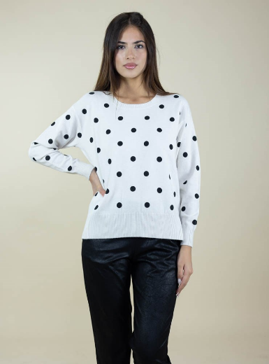 Immagine di MAGLIA A SCATOLA A POIS