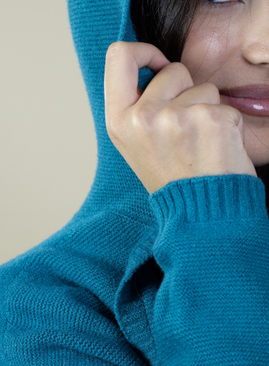 Immagine di CARDIGAN RASATO APERTO CON CAPPUCCIO