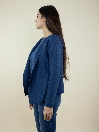 Immagine di CARDIGAN RASATO APERTO CON CAPPUCCIO